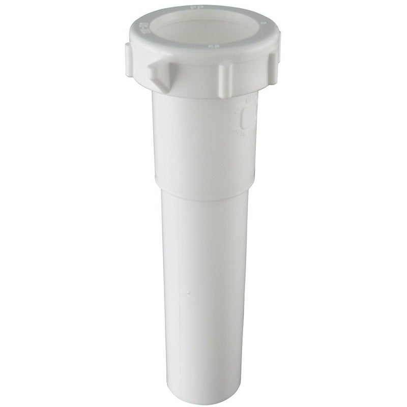Plumb Pak PP20944 Extension Tube, 1-1/4 in Dia X 6 in L, Slip Joint, PVC, 1-1/4"" x 6""